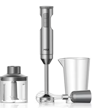 Handstaafmixer 1000W met accessoires – 4-in-1 roestvrij staal