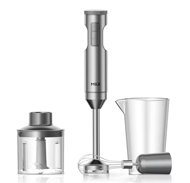 Handstaafmixer 1000W met accessoires – 4-in-1 roestvrij staal