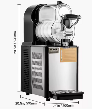Commerciële slushmachine 2×12L – voor koude dranken & ijs