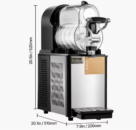 Commerciële slushmachine 2×12L – voor koude dranken & ijs