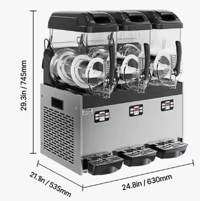 Commerciële slushmachine 2×12L – voor koude dranken & ijs