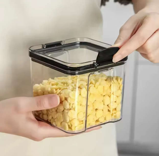 Set van stapelbare voorraadbussen 460–1800 ml – luchtdicht