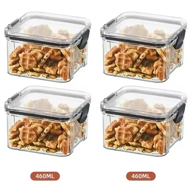 Set van stapelbare voorraadbussen 460–1800 ml – luchtdicht