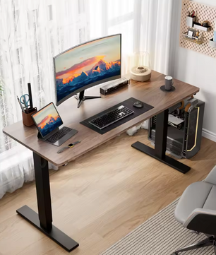 Elektrisch zit-sta bureau 60×110 cm met USB & geheugen