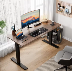 Elektrisch zit-sta bureau 60×110 cm met USB & geheugen