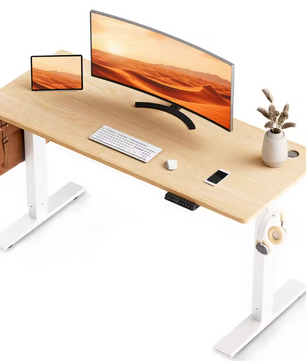 Elektrisch zit-sta bureau 60×110 cm met USB & geheugen