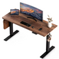 Elektrisch zit-sta bureau 60×110 cm met USB & geheugen