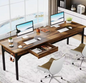 Lang computerbureau 200×60 cm met 2 lades – voor 2 personen