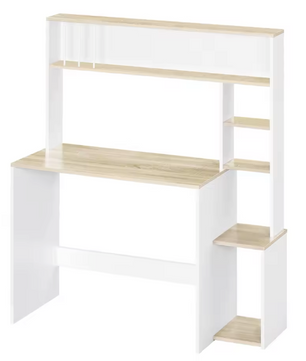 Scandinavisch bureau met 5 planken en opbergruimte – 113 cm