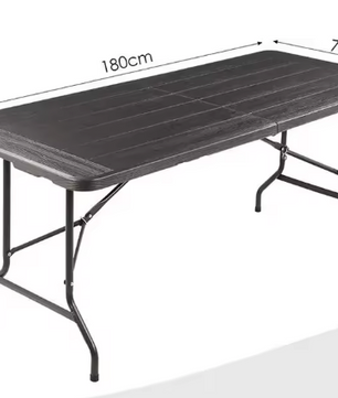 Opvouwbare Eettafel 180 cm – Voor Binnen & Buiten, Stevig & Draagbaar