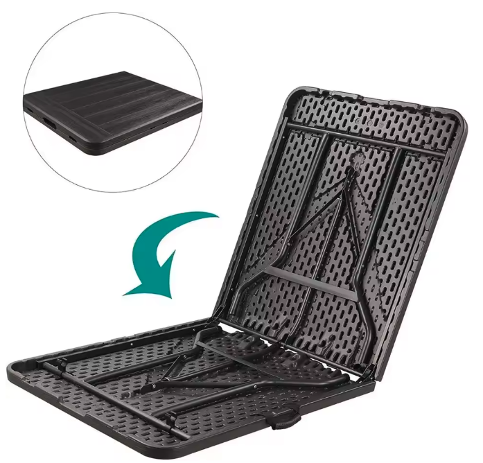 Opvouwbare Eettafel 180 cm – Voor Binnen & Buiten, Stevig & Draagbaar