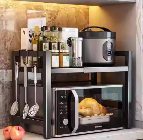 Witte smalle trolley met 3 niveaus – Badkamer of keukenrek