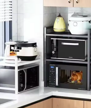 Witte smalle trolley met 3 niveaus – Badkamer of keukenrek