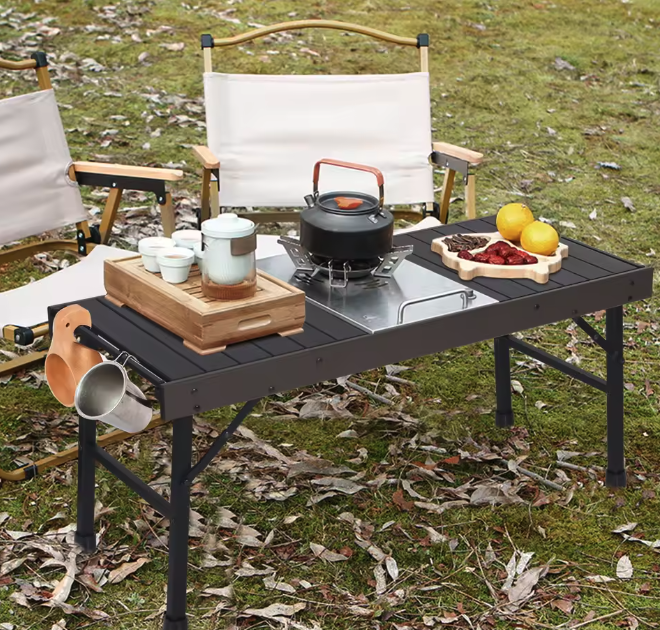 Opvouwbare Campingtafel – Aluminium Picknicktafel, 89,5 cm