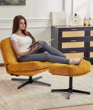 Moderne Draaibare Loungestoel – Opvouwbaar – Verdikt Kussen