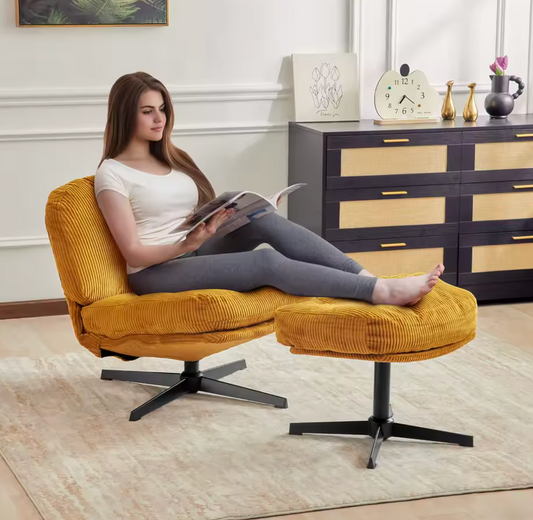 Moderne Draaibare Loungestoel – Opvouwbaar – Verdikt Kussen
