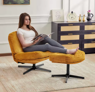 Moderne Draaibare Loungestoel – Opvouwbaar – Verdikt Kussen