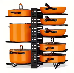 8-Lagen Pannenrek Organizer – Verstelbaar & Ruimtebesparend