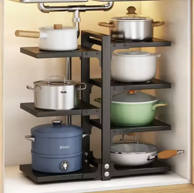 Multifunctioneel Keuken Pannenrek – Verstelbaar & Ruimtebesparend