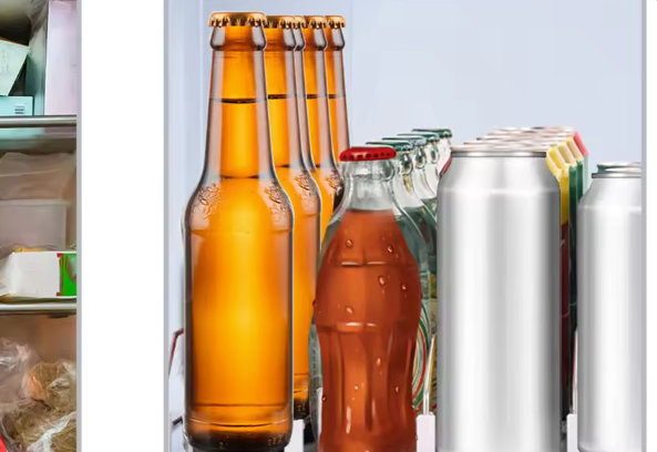 Drankblikjes Dispenser Push Rack – Verstelbare Koelkast Organizer