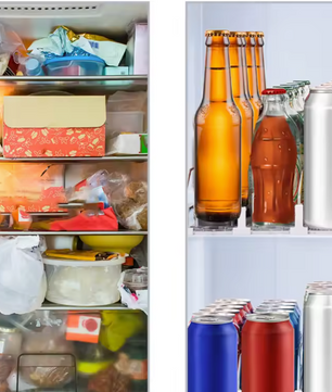 Drankblikjes Dispenser Push Rack – Verstelbare Koelkast Organizer