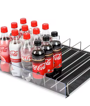 Koelkast Drankblikjesrek – Roller Organizer met Automatische Doorvoer