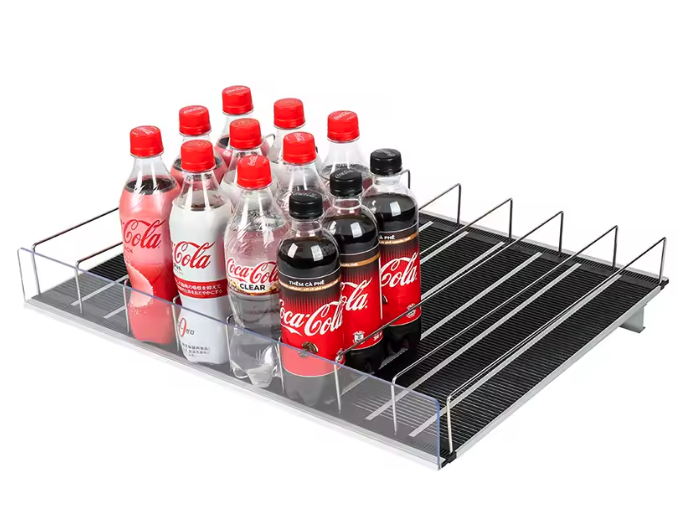 Koelkast Drankblikjesrek – Roller Organizer met Automatische Doorvoer