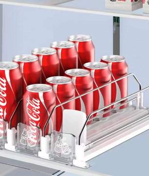 Zelfglijdende Drankdispenser – Verstelbare Koelkast Organizer