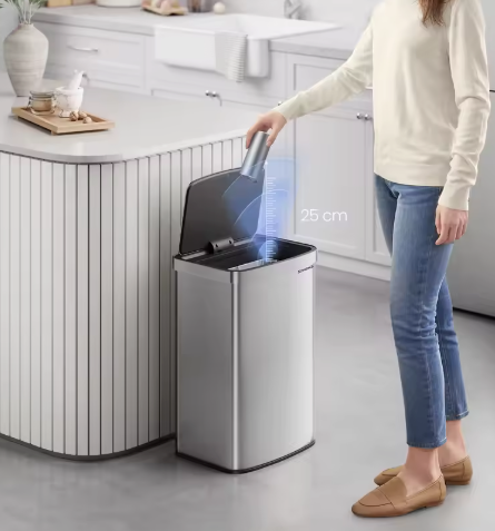 Slimme Prullenbak 50L – Sensor, Softclose & Geurfilter