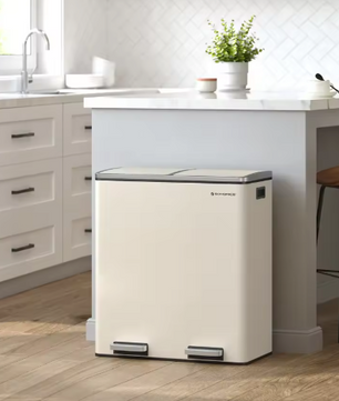 Duo Pedaalemmer 2x30L – Afvalscheiding met Softclose Deksel