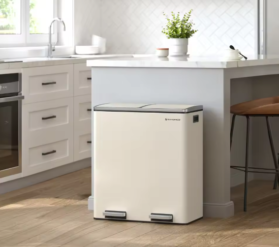 Duo Pedaalemmer 2x30L – Afvalscheiding met Softclose Deksel