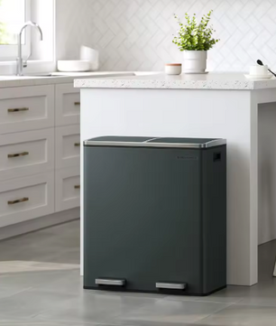 Duo Pedaalemmer 2x30L – Afvalscheiding met Softclose Deksel