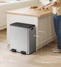 Duo Pedaalemmer 2x30L – Afvalscheiding met Softclose Deksel