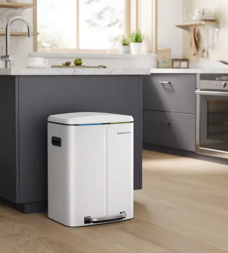 Duo Pedaalemmer 2x30L – Afvalscheiding met Softclose Deksel