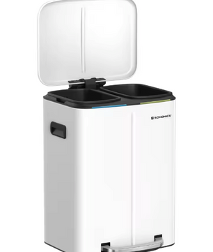 Pedaalemmer 40L met 2 Compartimenten – Softclose & Afvalscheiding
