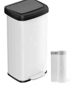Metalen Prullenbak 68L – Softclose Pedaalemmer met Geurfilter