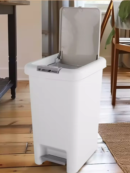 Prullenbak 20L/15L/10L – Met Deksel & Voetpedaal, Modern Design