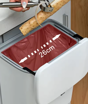 Wandprullenbak 7L/9L – Compacte Hangende Afvalemmer met Deksel