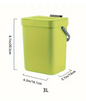 Compacte Prullenbak 3L/5L – Ruimtebesparend & Stil Sluitend