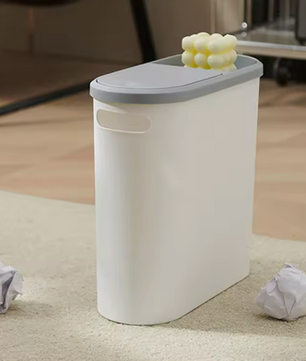 Slimme Sensorprullenbak 7L/9L – Modern Design met Romeinse Strepen