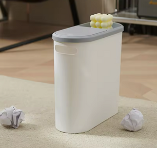 10L Drukdeksel Prullenbak – Compact en Hygiënisch voor Woon- en Badkamergebruik