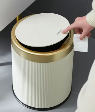 Luxe Drukprullenbak met Deksel – Modern Design & Binnenemmer