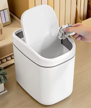 Mini Prullenbak met Schuddeksel – Compact, Stijlvol & Geurvrij