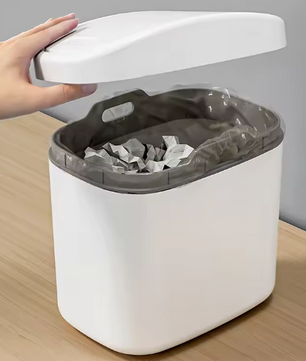 Mini Prullenbak met Schuddeksel – Compact, Stijlvol & Geurvrij