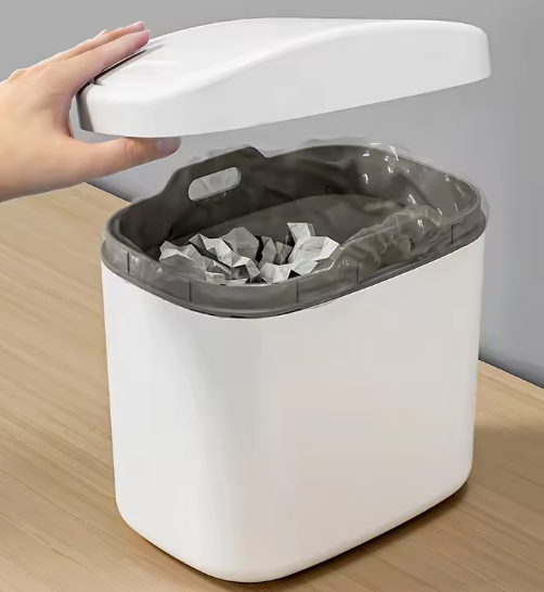 Mini Prullenbak met Schuddeksel – Compact, Stijlvol & Geurvrij