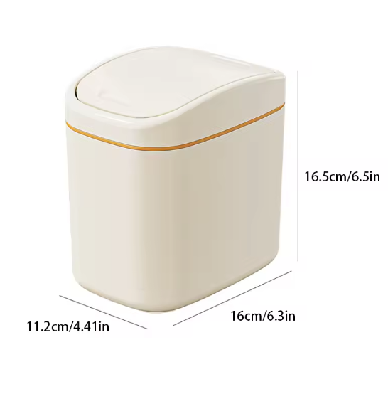 Mini Prullenbak met Schuddeksel – Compact, Stijlvol & Geurvrij