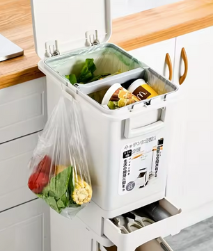 Grote Prullenbak 29L/32L – 2 Compartimenten & Voetpedaal