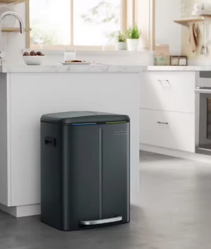 Prullenbak met 2 Vakken – 2×20L Pedaalemmer met Softclose