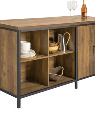 Industrieel Keukeneiland met Opbergruimte – 170×89×60 cm