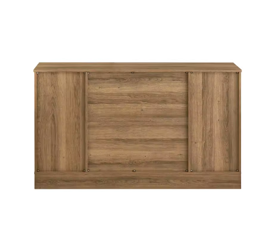 Dressoir met Schuifdeuren – 120×70×40 cm, Zwart/Bruin